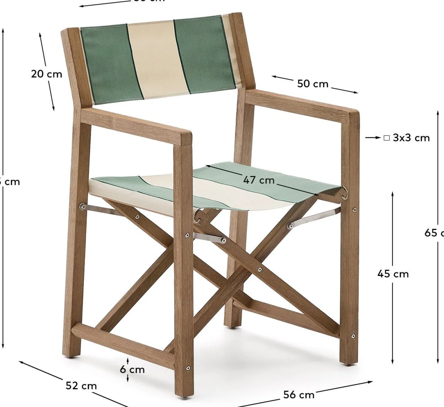Online Kave Home Vilara Tuinstoel Beige, Groen