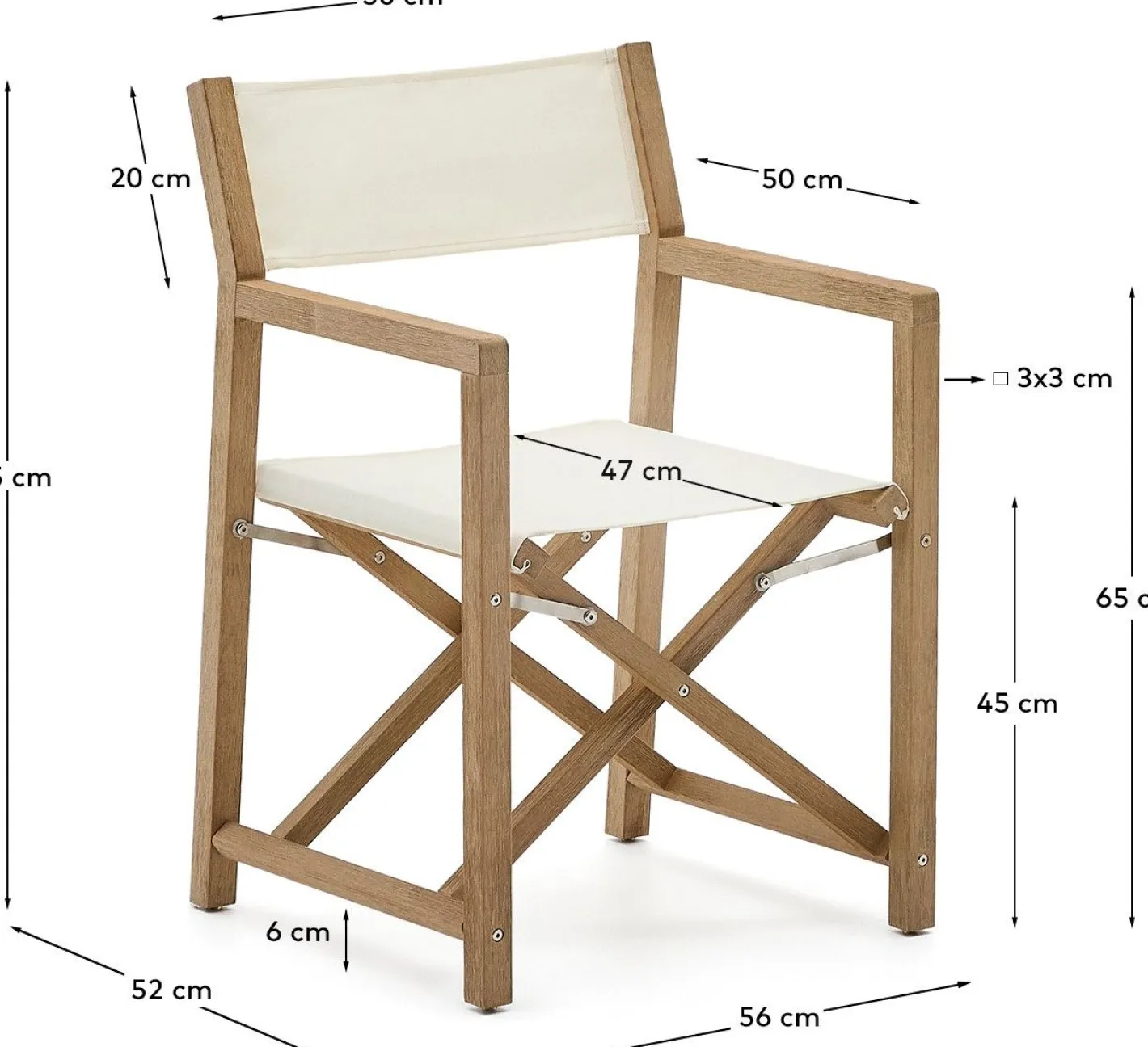 Best Kave Home Vilara Tuinstoel Wit
