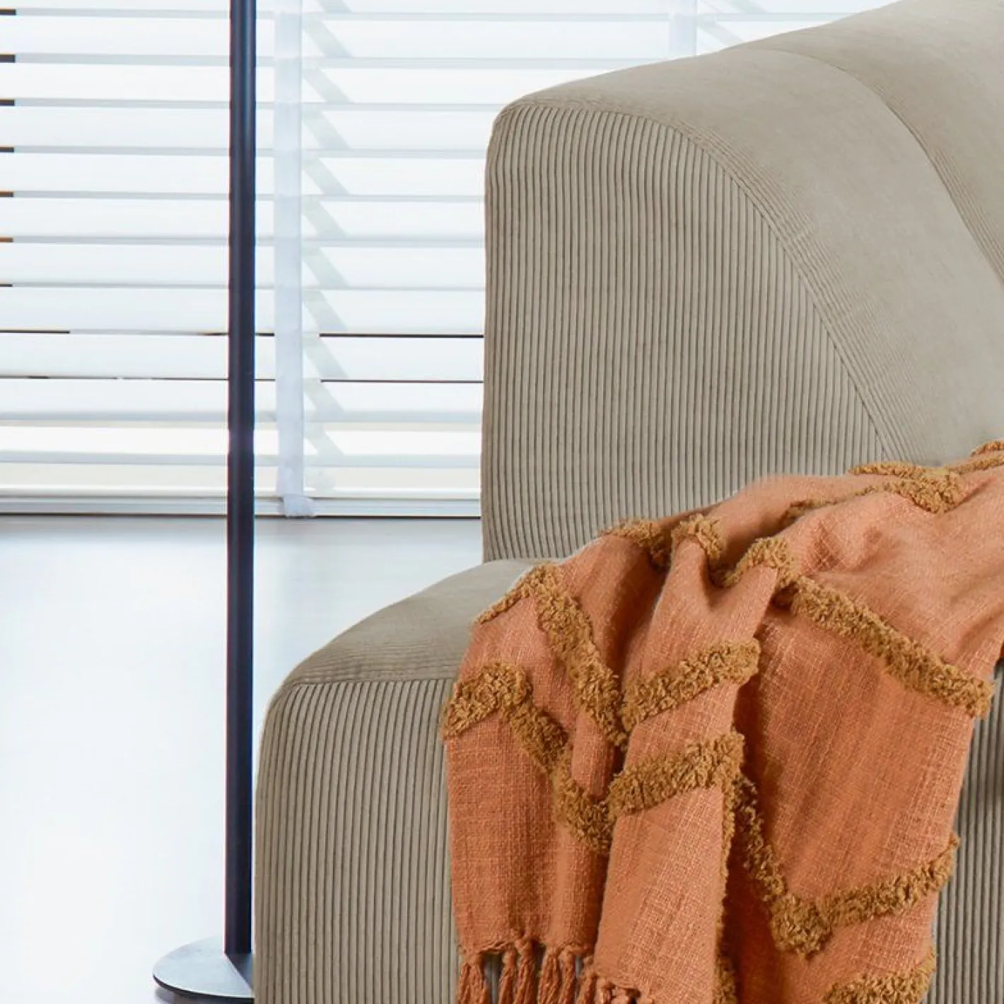 Outlet Eijerkamp Collectie Vince Links Hoekbank Shitake / Beige