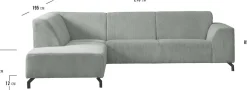 Sale Eijerkamp Collectie Vince Links Hoekbank Thyme