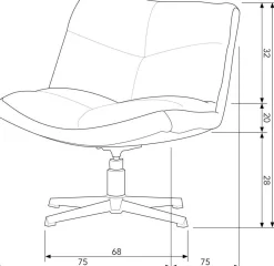 Clearance WOOOD Vinny Draaifauteuil Sand