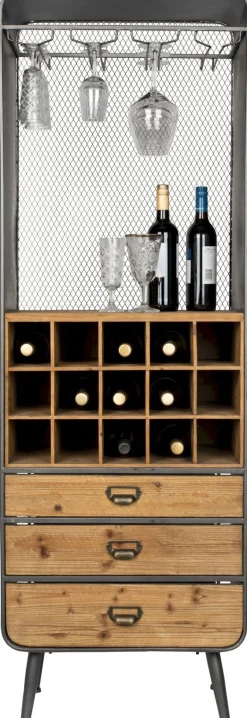 Clearance Dutchbone Vino Wijnkast Brown