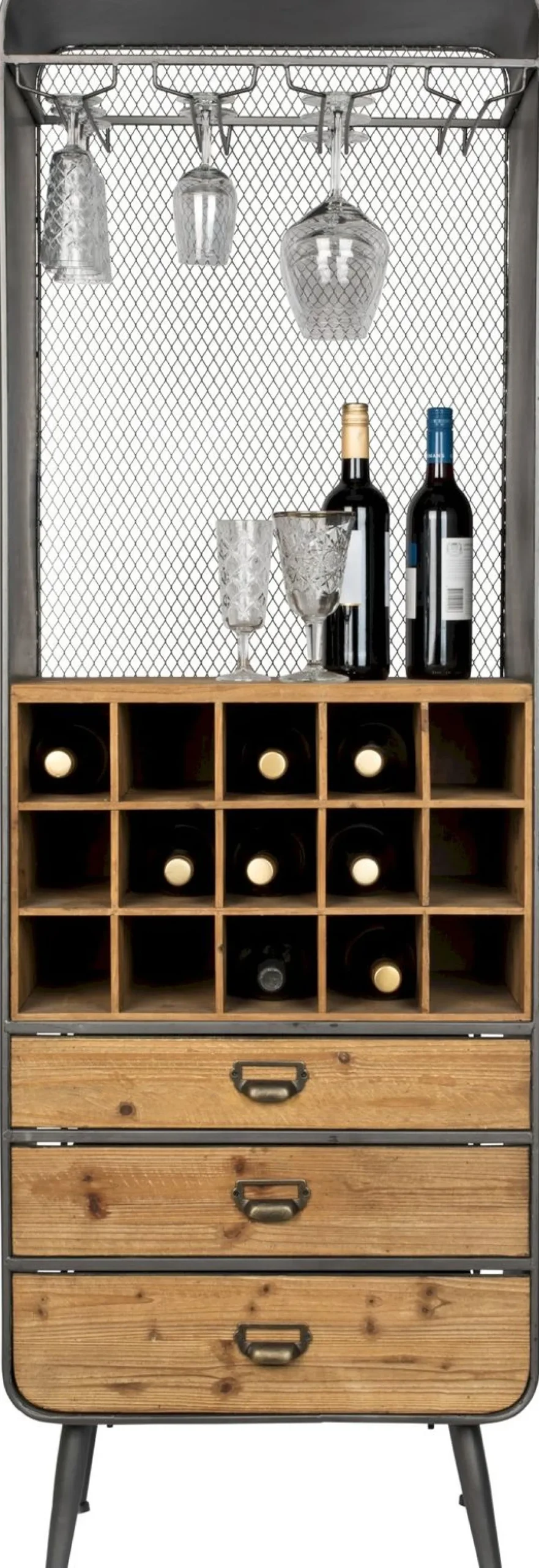 Clearance Dutchbone Vino Wijnkast Brown