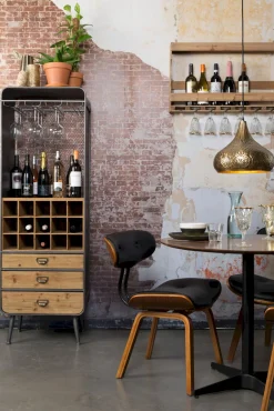 Clearance Dutchbone Vino Wijnkast Brown