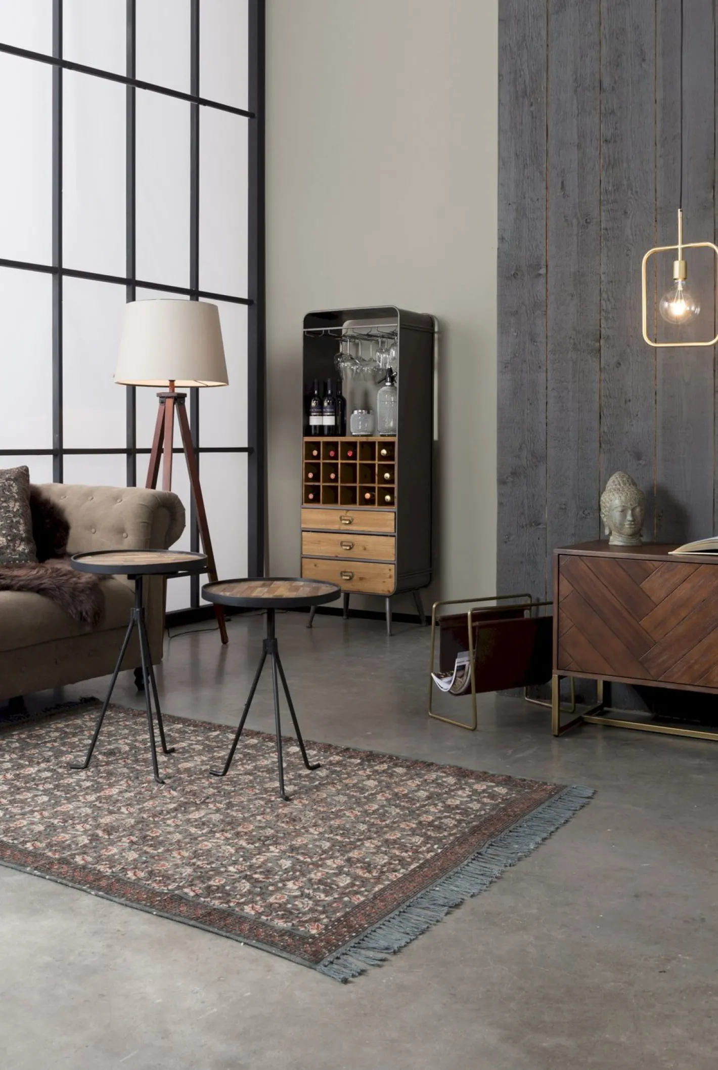 Clearance Dutchbone Vino Wijnkast Brown