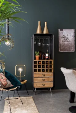 Clearance Dutchbone Vino Wijnkast Brown