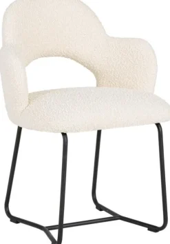 Clearance MUST Living Vista Boucle Eetkamerstoel Naturel