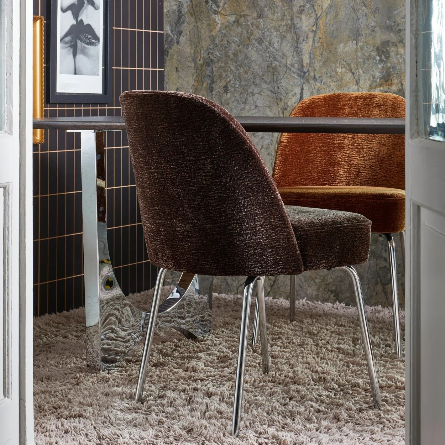 Online WOOOD Vogue Eetkamerstoel Dark Brown