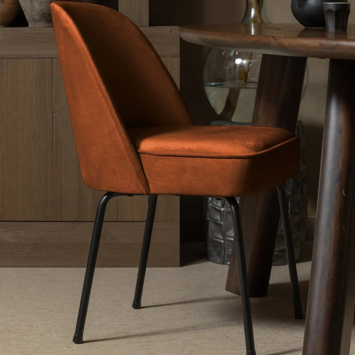 Clearance WOOOD Vogue Eetkamerstoel Rust