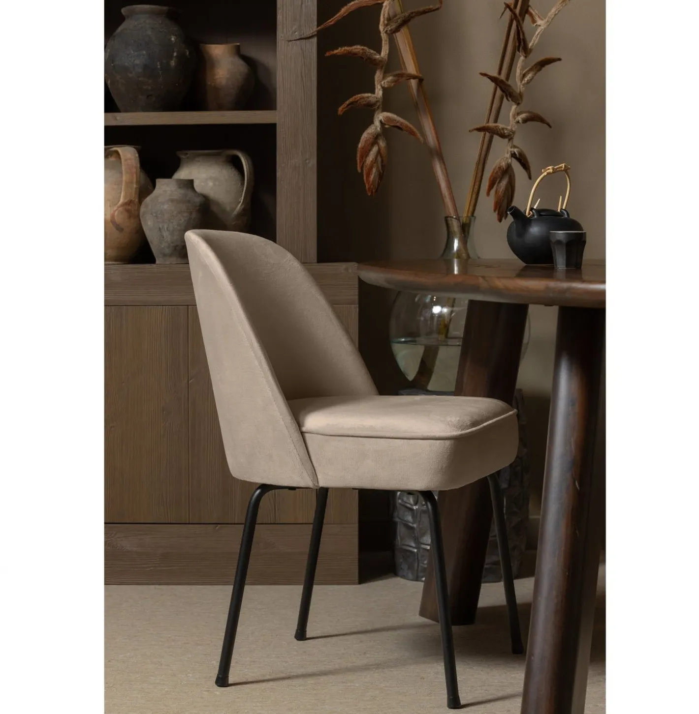 New WOOOD Vogue Eetkamerstoel Khaki