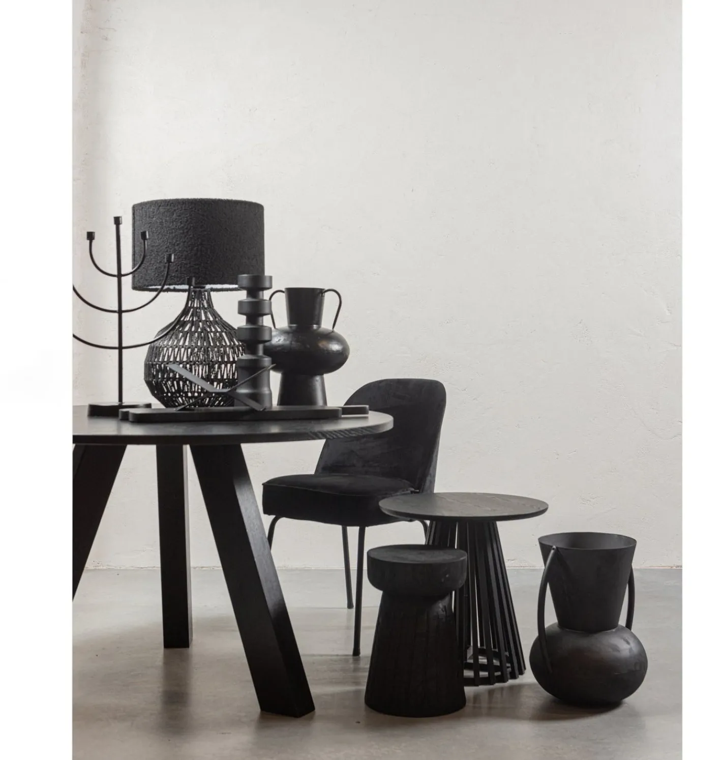 New WOOOD Vogue Eetkamerstoel Zwart