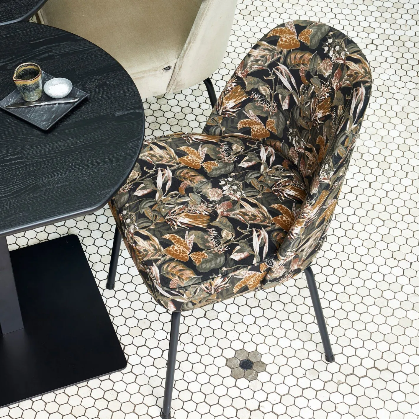 Discount WOOOD Vogue Eetkamerstoel Bouquet Black