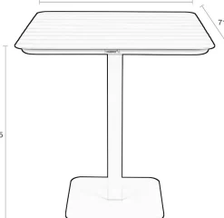 Best Zuiver Vondel Bistro Tuintafel White