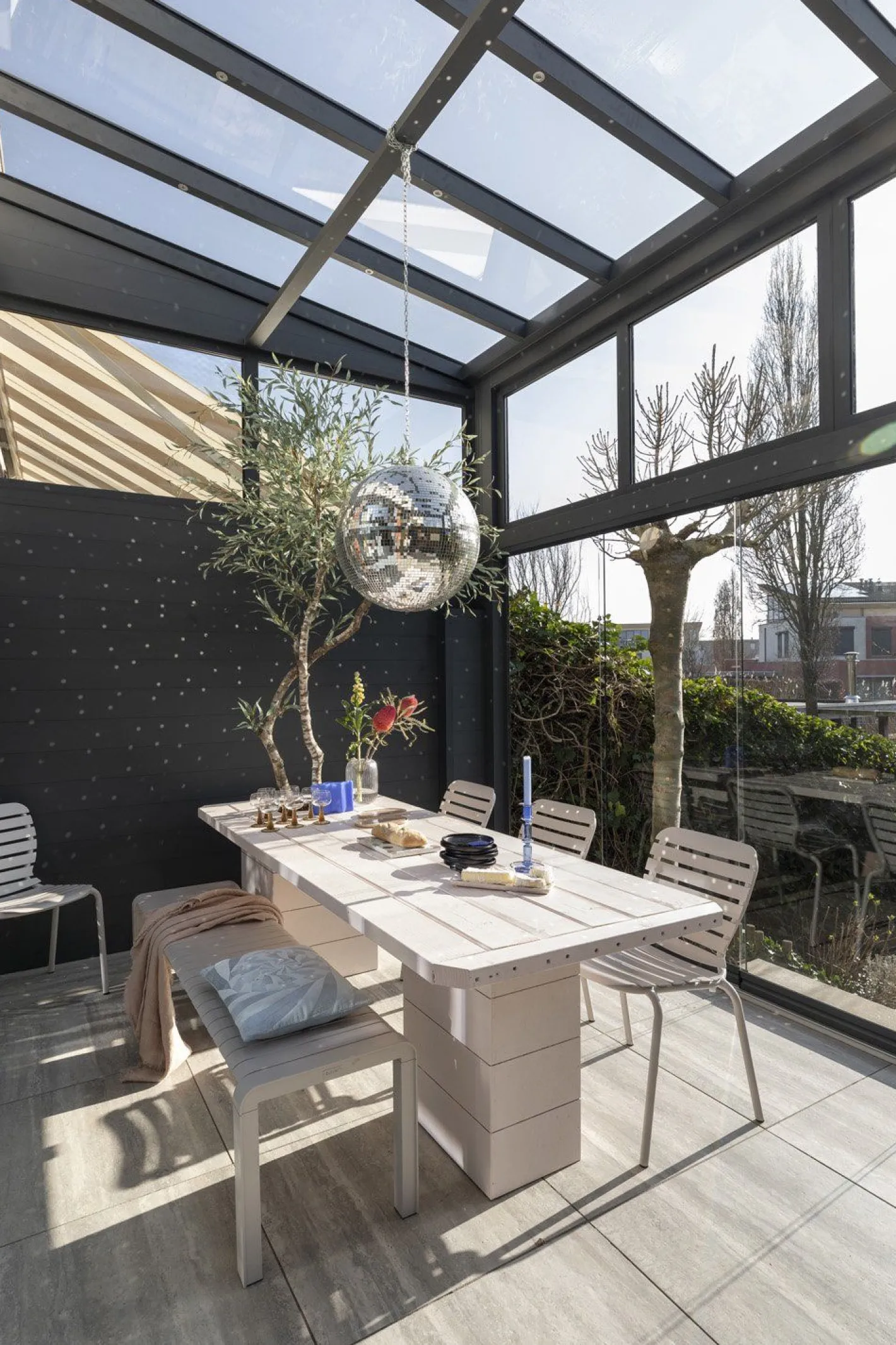 Zuiver Vondel Tuinbank Clay