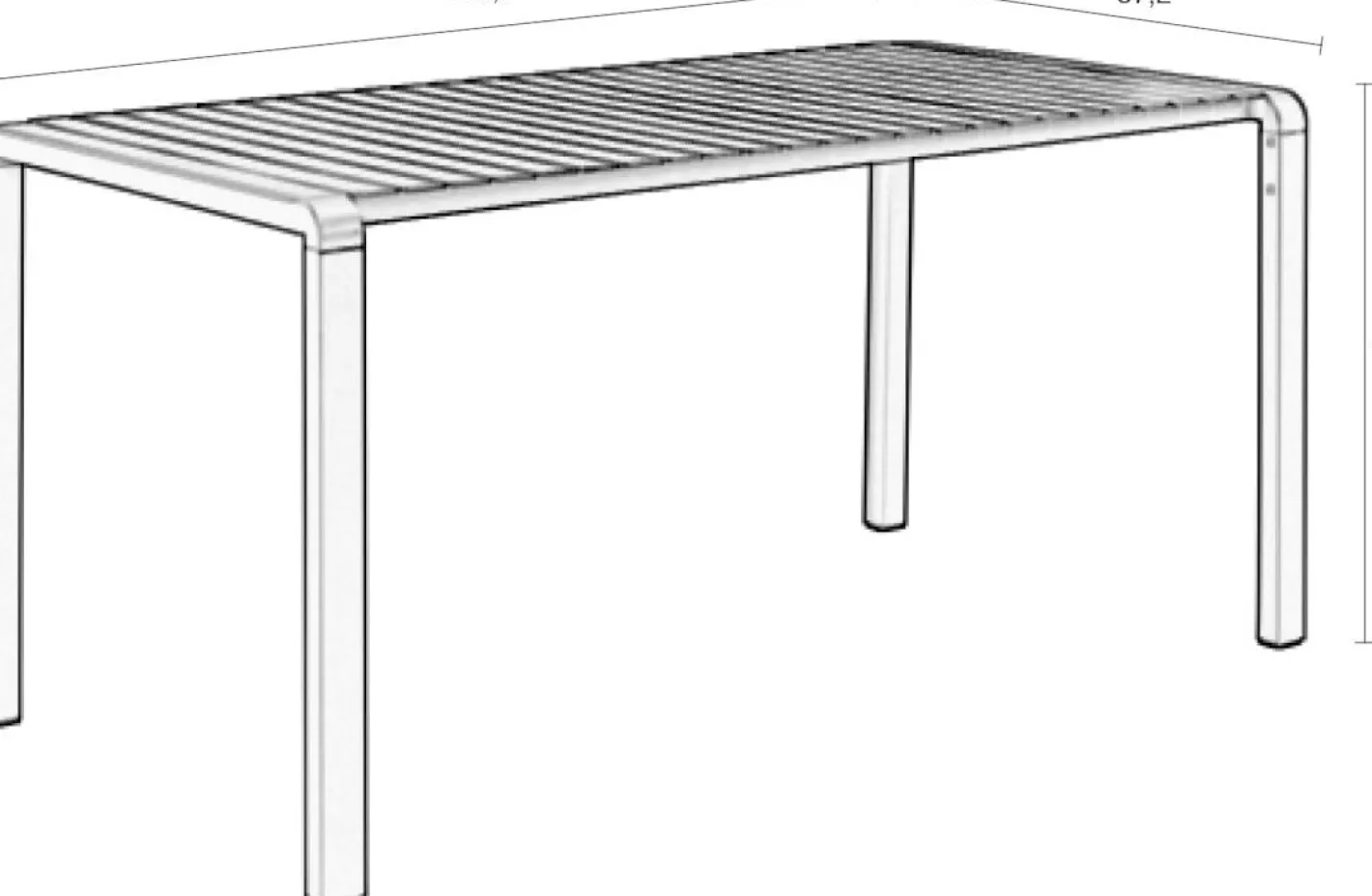 Best Zuiver Vondel Tuintafel White