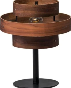 Discount Eijerkamp Collectie Walnut Tafellamp Bruin