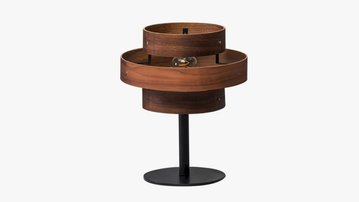 Discount Eijerkamp Collectie Walnut Tafellamp Bruin