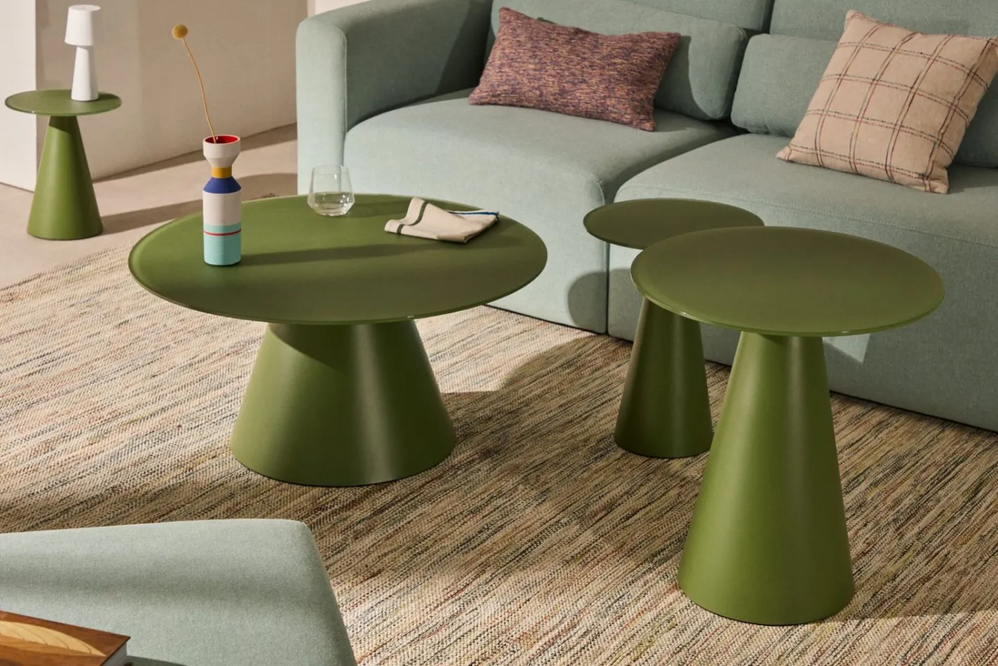 Kave Home Wilshire Bijzettafel Groen