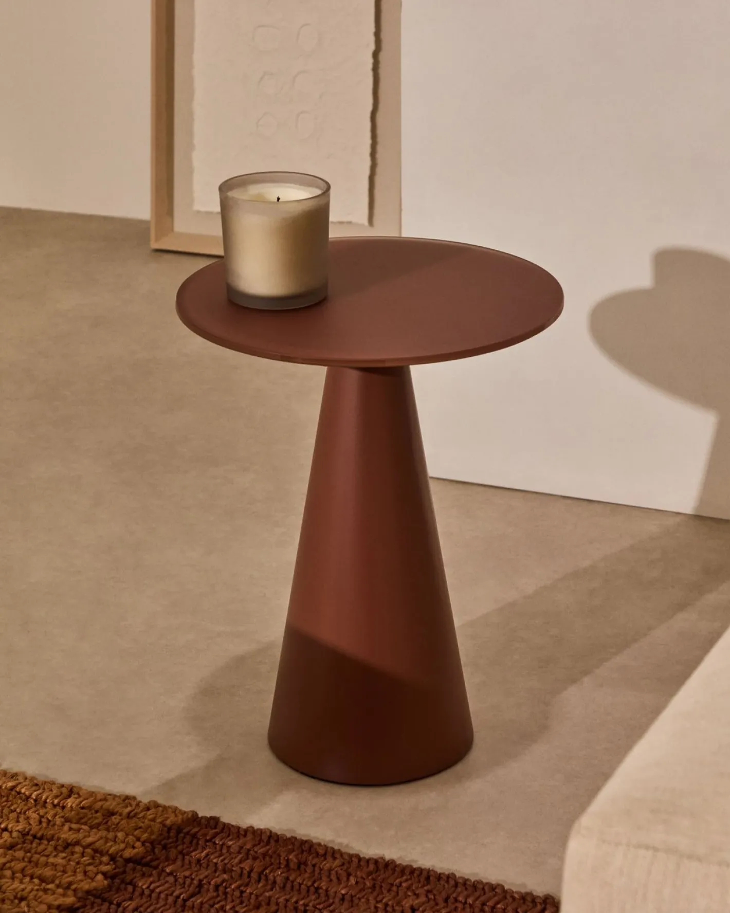 Kave Home Wilshire Bijzettafel Terracotta