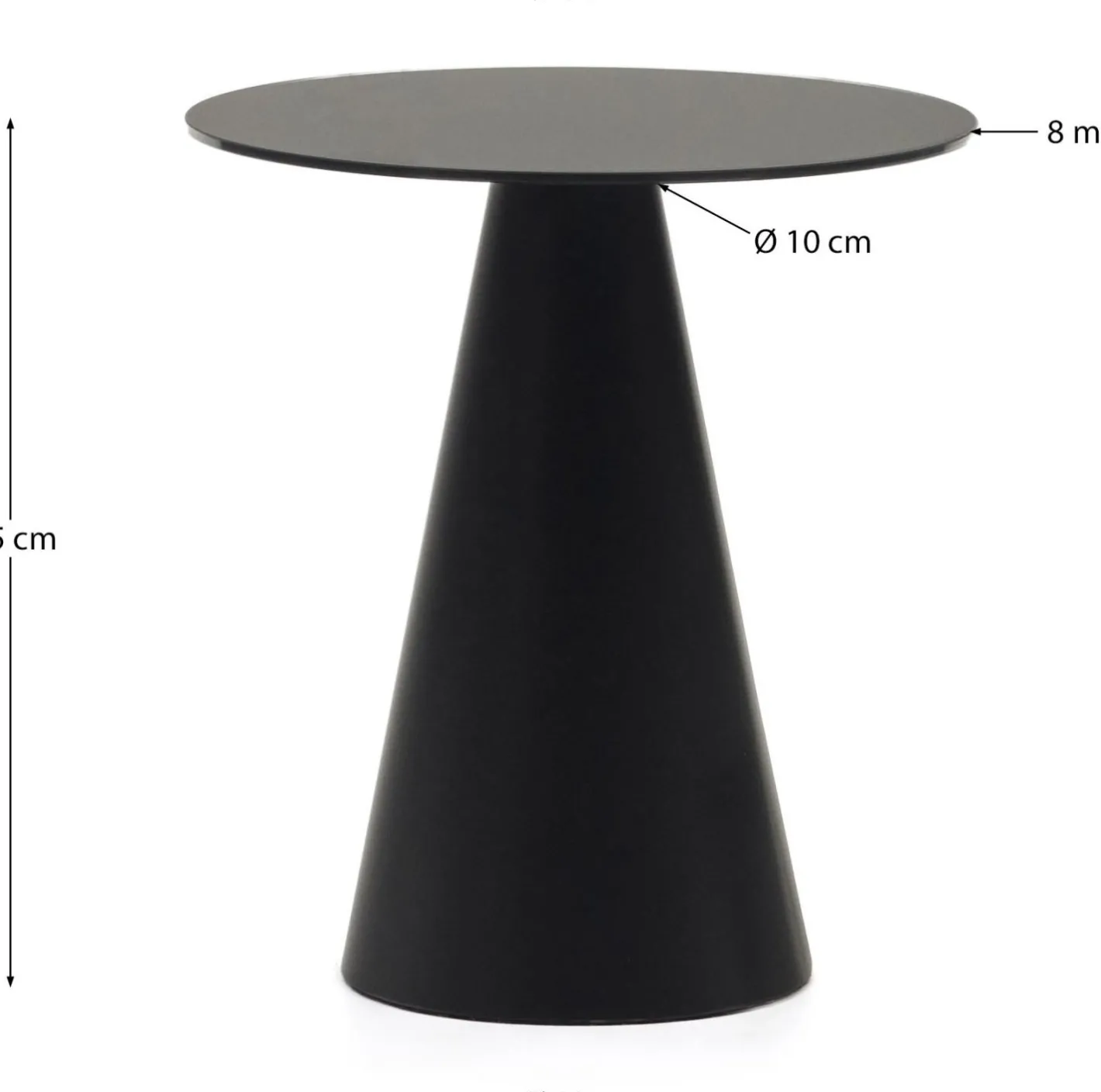 Discount Kave Home Wilshire M Bijzettafel Zwart