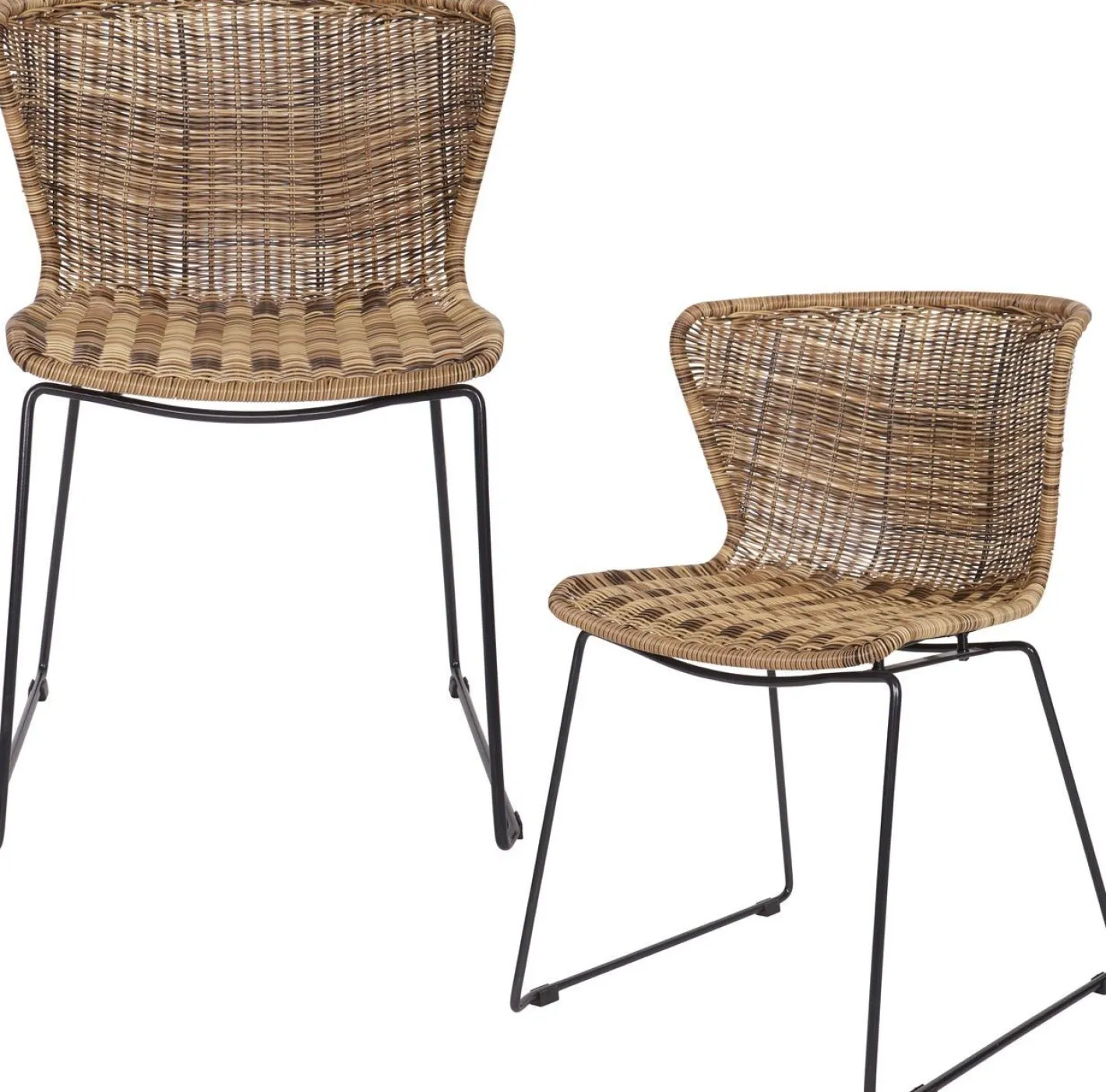 New WOOOD Wings Set van 2 Eetkamerstoel Naturel