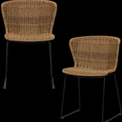 Online WOOOD Wings Set van 2 Eetkamerstoel Natural
