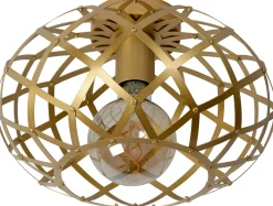 Outlet Lucide Wolfram Plafondlamp Goud