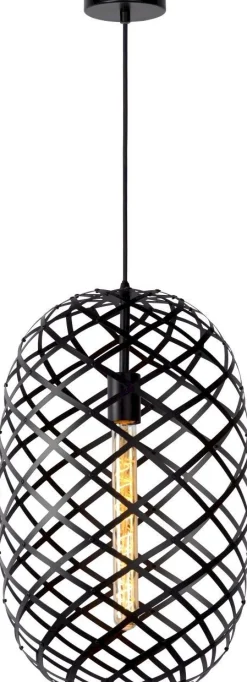 Discount Lucide Wolfram Hanglamp Zwart
