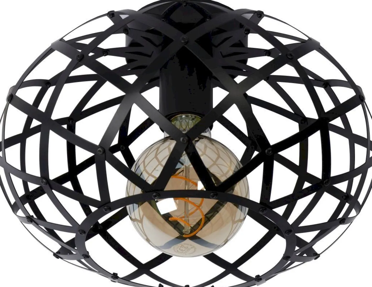 Discount Lucide Wolfram Plafondlamp Zwart