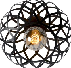 Discount Lucide Wolfram Plafondlamp Zwart