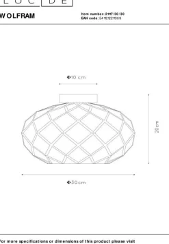 Discount Lucide Wolfram Plafondlamp Zwart