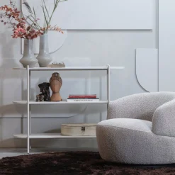 Online WOOOD Woolly Draaifauteuil Naturel