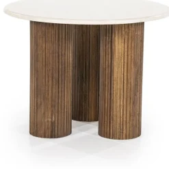 Eleonora Xavi Bijzettafel Wit, Naturel