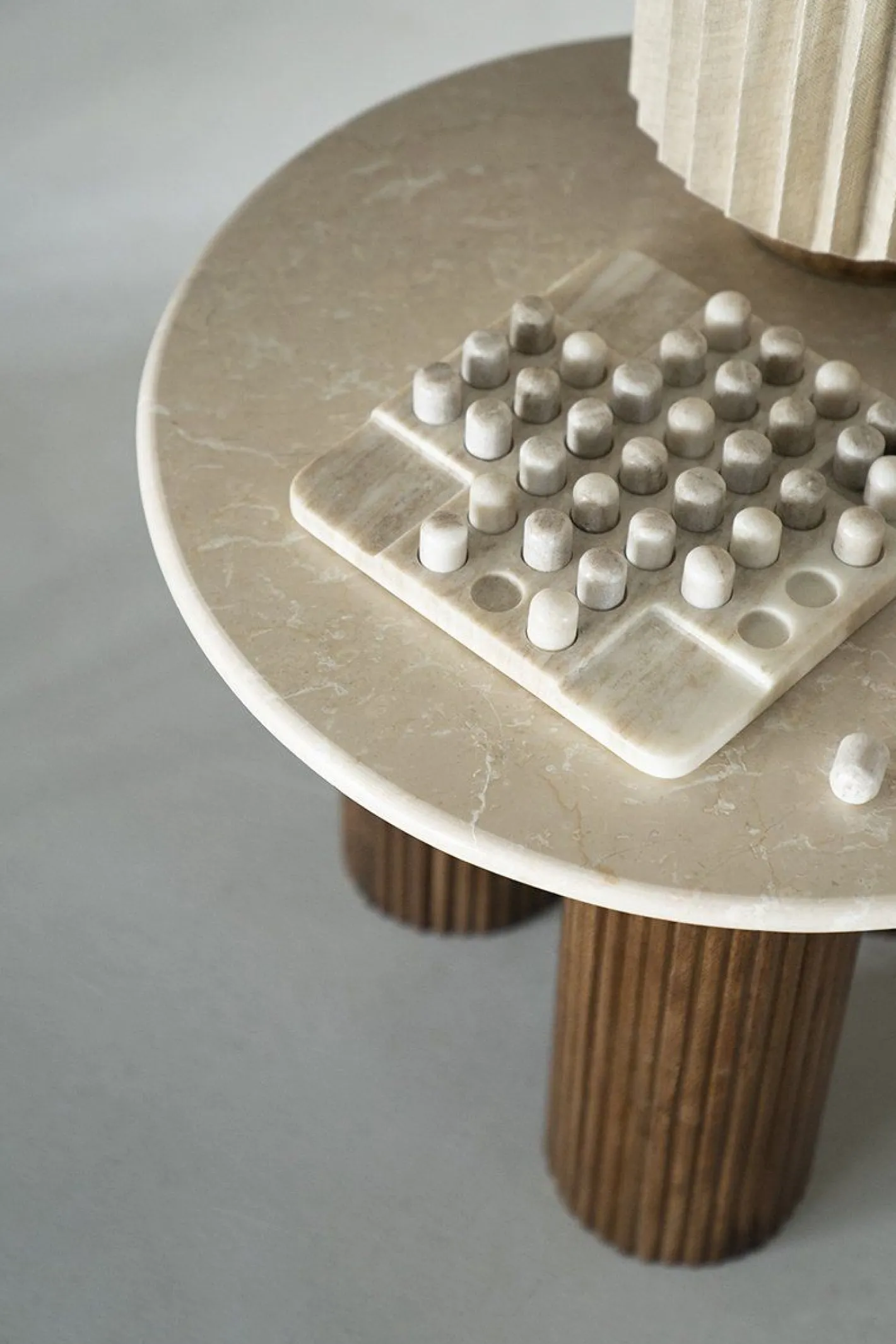 Eleonora Xavi Bijzettafel Wit, Naturel