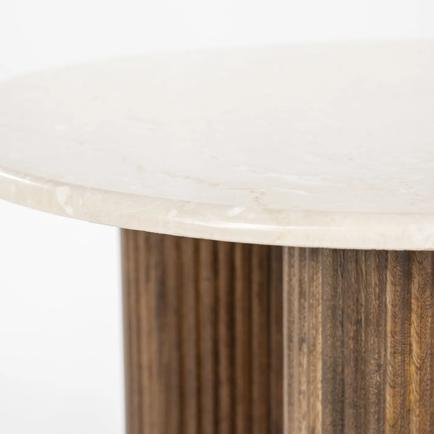 Eleonora Xavi Bijzettafel Wit, Naturel