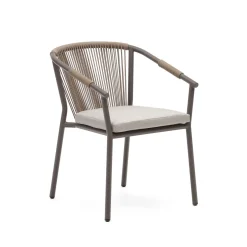 Discount Kave Home Xelida Tuinstoel Bruin, Beige