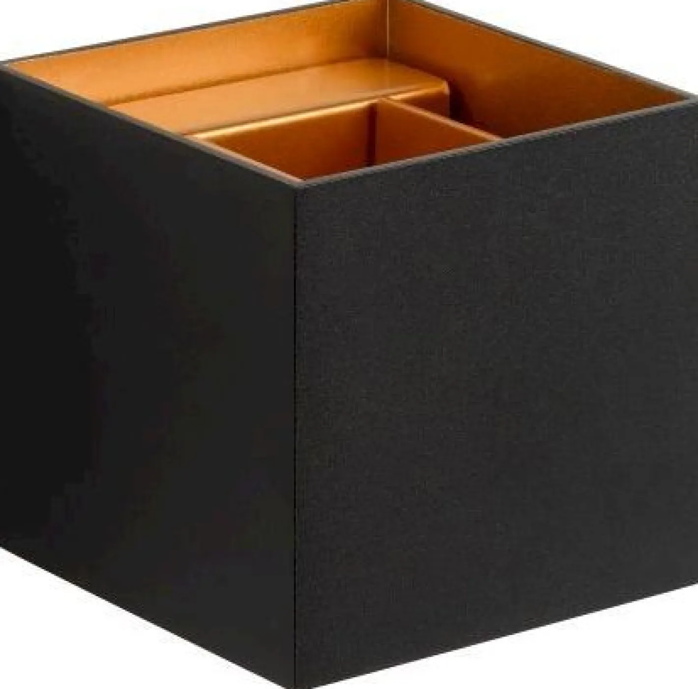 New Lucide Xio Vierkant Wandlamp Zwart