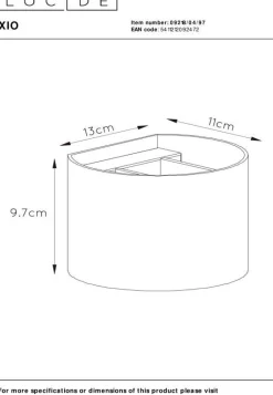 Hot Lucide XIO Wandlamp Koffie