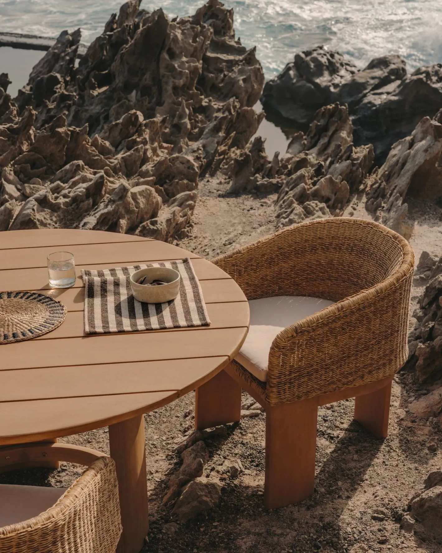 Sale Kave Home Xoriguer Tuinstoel Naturel, Beige
