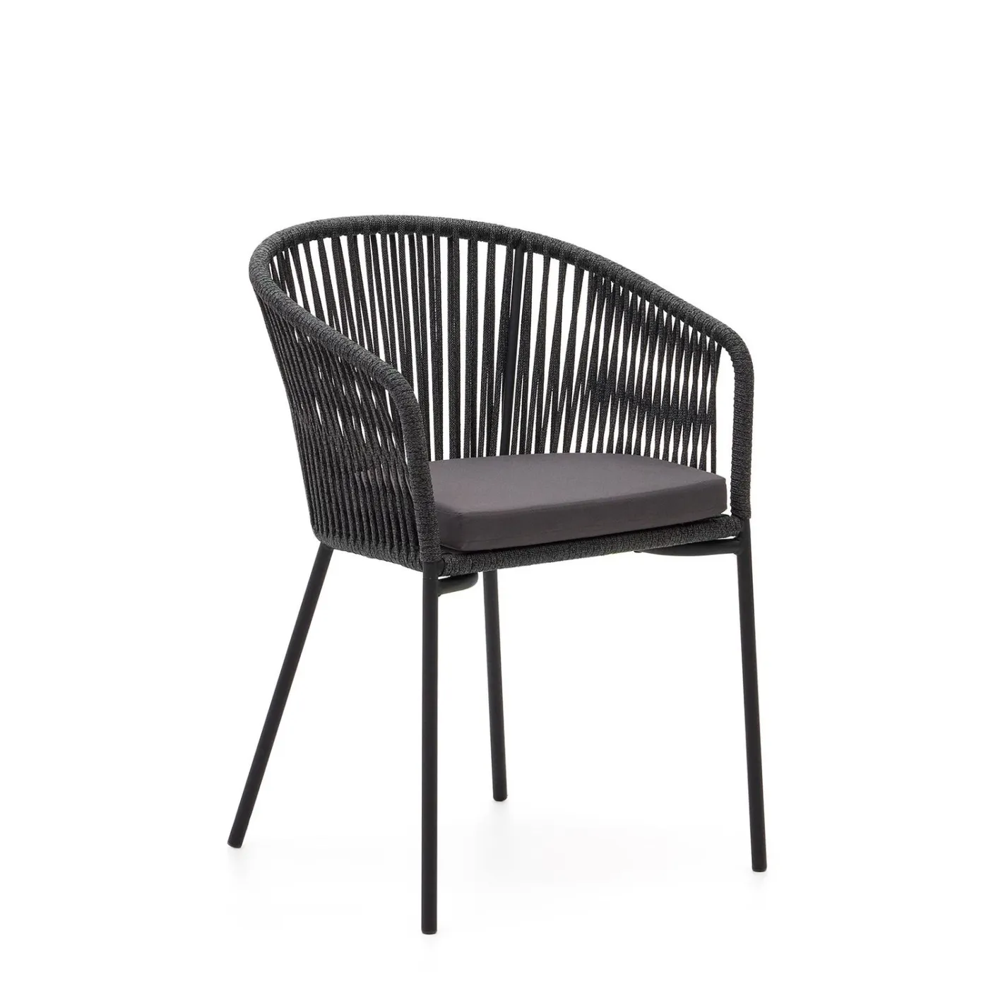 Clearance Kave Home Yanet Tuinstoel Zwart