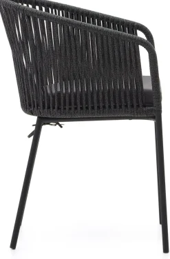 Clearance Kave Home Yanet Tuinstoel Zwart