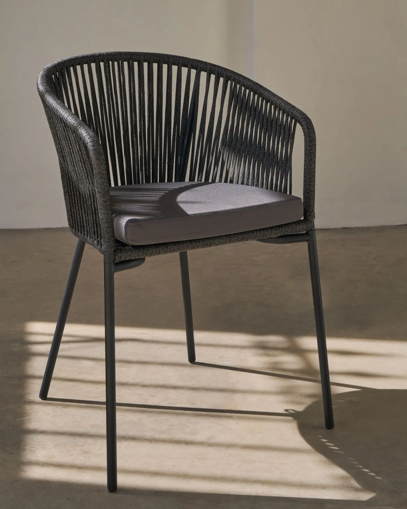 Clearance Kave Home Yanet Tuinstoel Zwart
