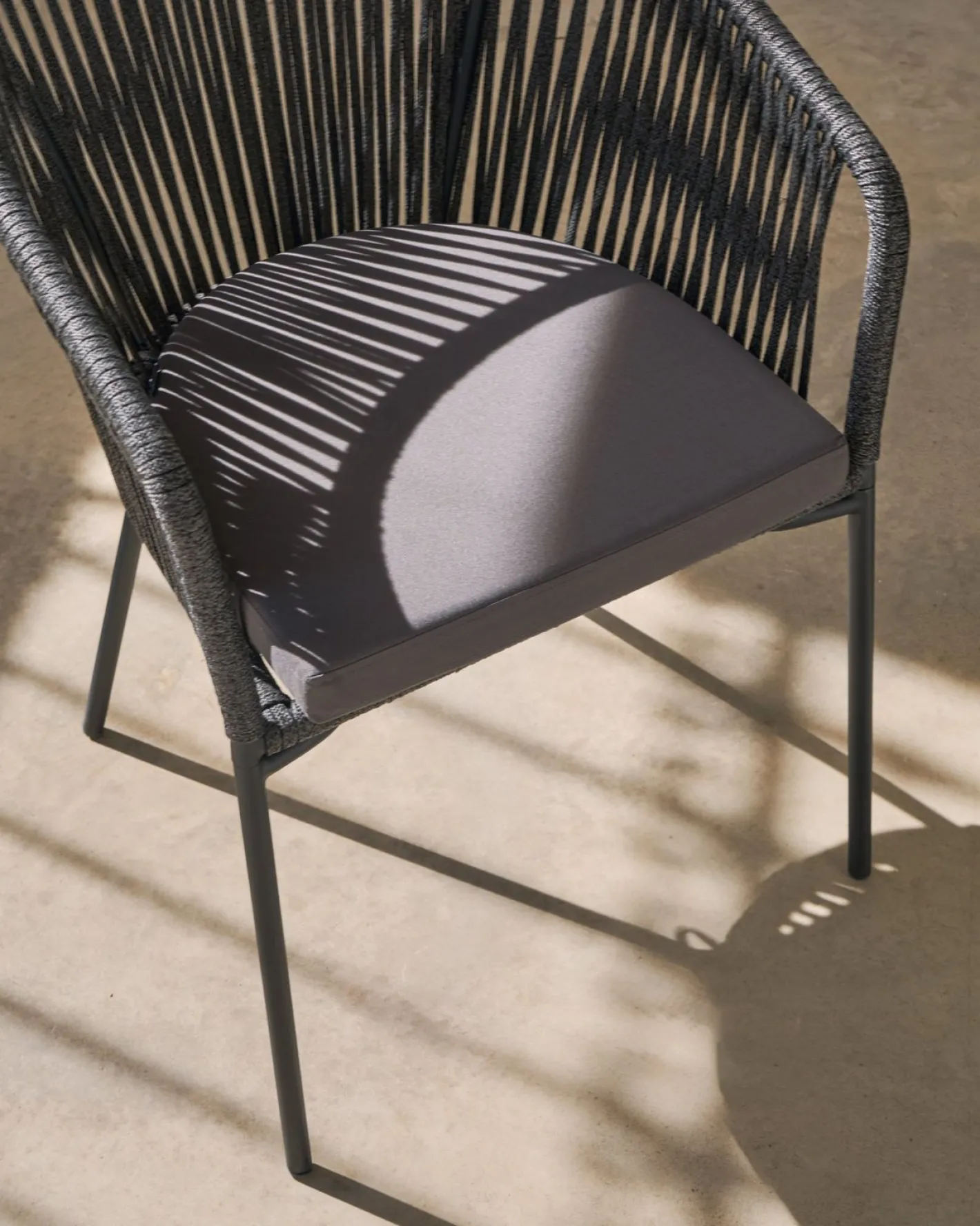 Clearance Kave Home Yanet Tuinstoel Zwart
