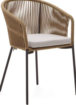 Online Kave Home Yanet Tuinstoel Naturel, Beige