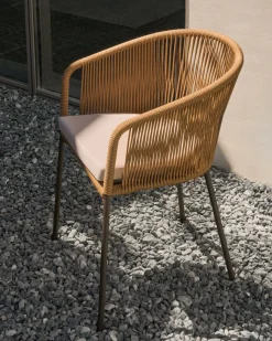 Online Kave Home Yanet Tuinstoel Naturel, Beige