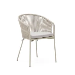 Outlet Kave Home Yanet Tuinstoel Ecru