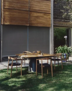 Discount Kave Home Ydalia Tuinstoel Zwart, Naturel