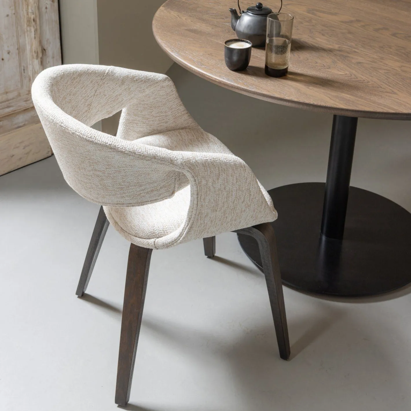 Sale WOOOD Yossi Bruin Hout Eetkamerstoel Natural