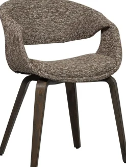 Clearance WOOOD Yossi Bruin Hout Eetkamerstoel Brown