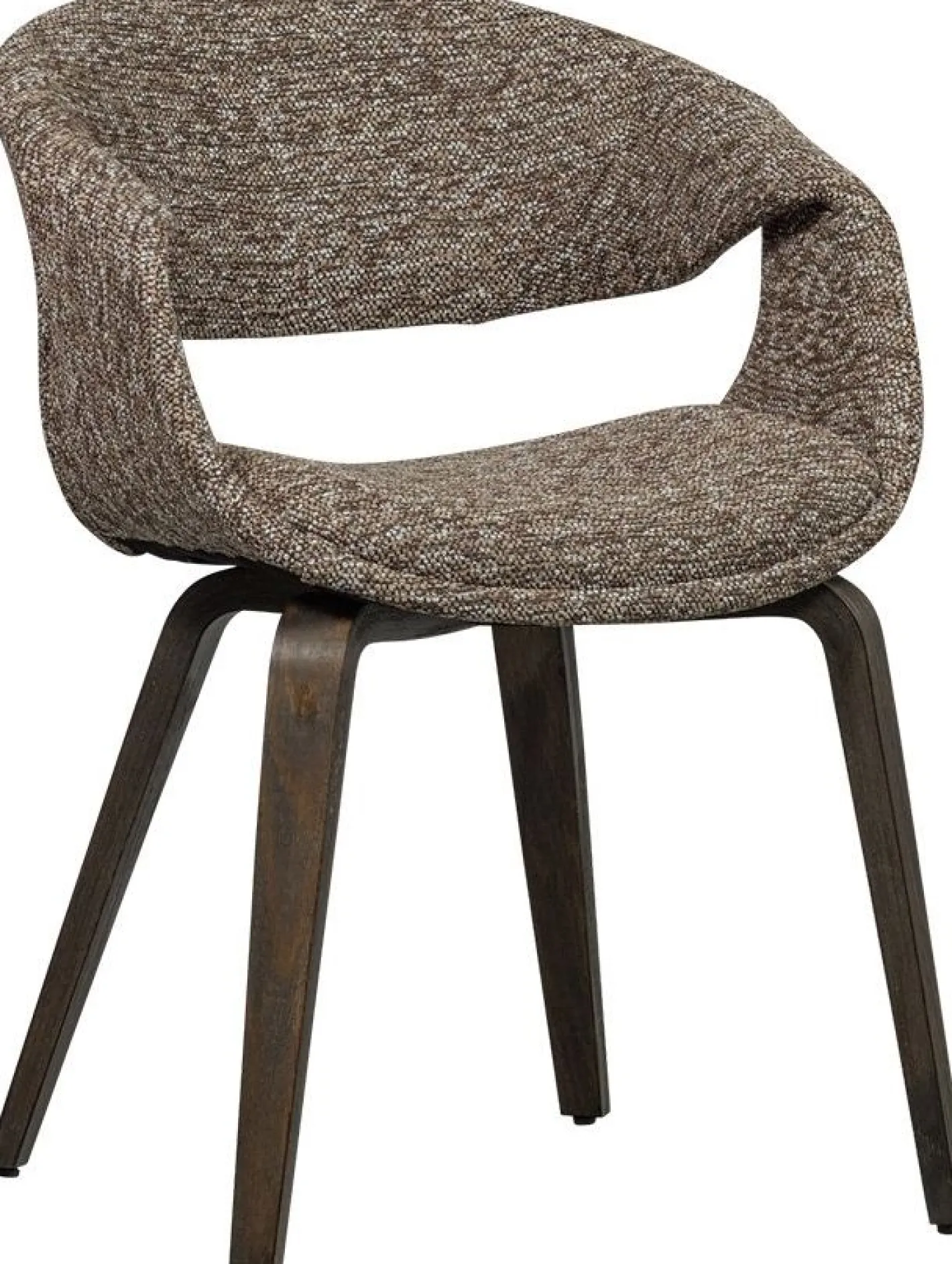 Clearance WOOOD Yossi Bruin Hout Eetkamerstoel Brown